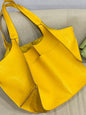 Simple Large Bag Soft Leather Large Capacity One Shoulder Portable Tote Bag - Hiccupzz