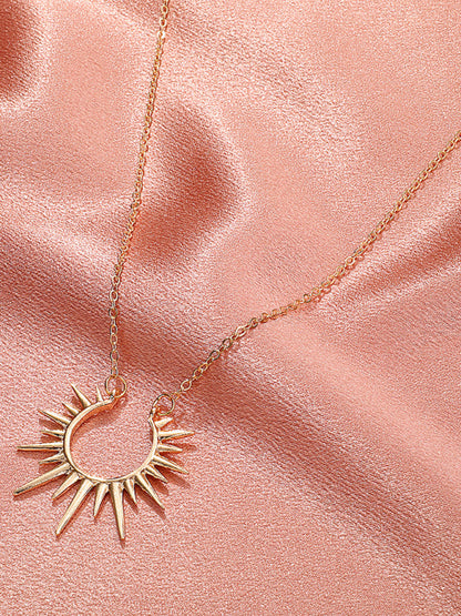 New Arrival Sunflower Pendant Necklace Retro Metal Clavicle Chain Fashion Creative Jewelry - Hiccupzz