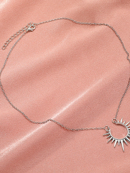 New Arrival Sunflower Pendant Necklace Retro Metal Clavicle Chain Fashion Creative Jewelry - Hiccupzz