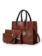 New mother-in-law bag PU women's bag large bag multi-piece set shoulder bag - Hiccupzz