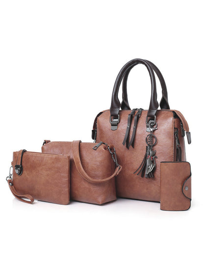 New Fashion Messenger Bag Four-Piece Set Retro Mother-in-Chief Handbag - Hiccupzz