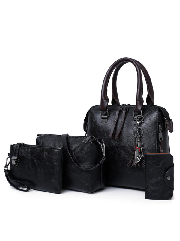 New Fashion Messenger Bag Four-Piece Set Retro Mother-in-Chief Handbag - Hiccupzz