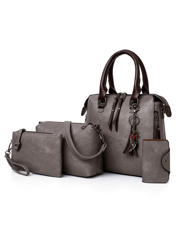 New Fashion Messenger Bag Four-Piece Set Retro Mother-in-Chief Handbag - Hiccupzz