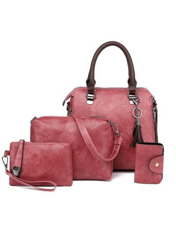 New Fashion Messenger Bag Four-Piece Set Retro Mother-in-Chief Handbag - Hiccupzz