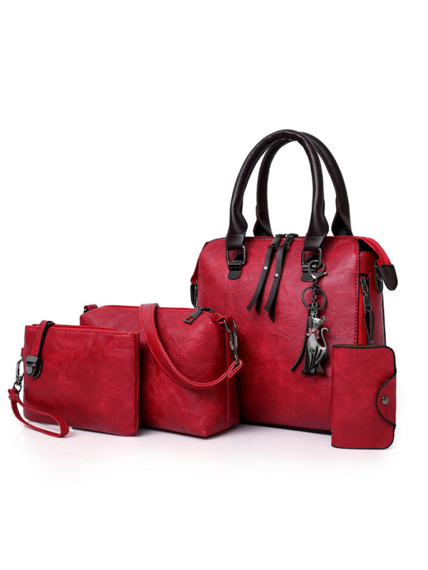 New Fashion Messenger Bag Four-Piece Set Retro Mother-in-Chief Handbag - Hiccupzz