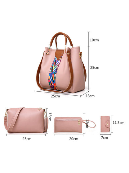 Four-piece mother-in-law bag portable shoulder messenger bag bucket bag - Hiccupzz