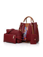 Four-piece mother-in-law bag portable shoulder messenger bag bucket bag - Hiccupzz