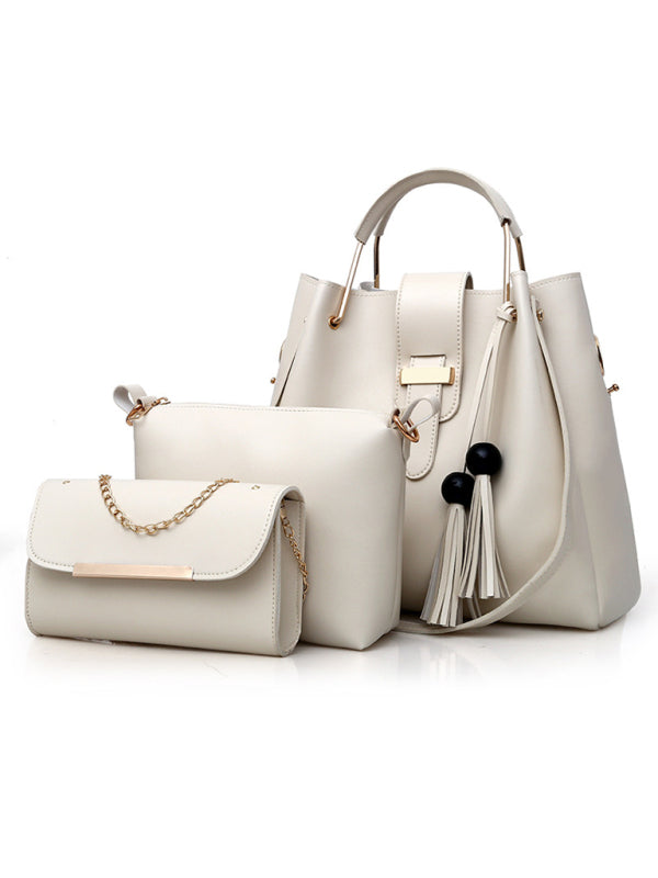 Handbag Fashion One Shoulder Bucket Ladies Luggage Bag Three-Piece Set - Hiccupzz