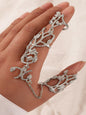 Exaggerated personality ring flower chain temperament fashion hollow carved with ring jewelry - Hiccupzz