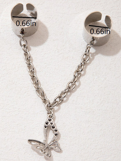 Exaggerated Personality Ring Chain Temperament Fashionable Ring Jewelry - Hiccupzz