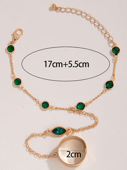 Exaggerated Personality Ring Chain Temperament Fashionable Ring Jewelry - Hiccupzz