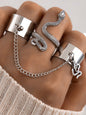 Exaggerated Personality Ring Chain Temperament Fashionable Ring Jewelry - Hiccupzz