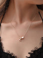 Fashion Love 26 English Letters Simple Necklace Heart Shape Short Clavicle Chain - Hiccupzz