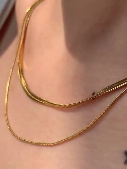 Personalized Spice Girl Versatile Titanium Steel Double Layer Necklace - Hiccupzz