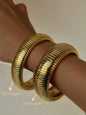 Titanium Steel Vintage Stretch Gypsy Polished Bracelet - Hiccupzz