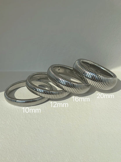 Titanium Steel Vintage Stretch Gypsy Polished Bracelet - Hiccupzz