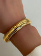Titanium Steel Vintage Stretch Gypsy Polished Bracelet - Hiccupzz