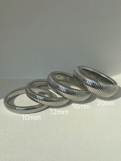Titanium Steel Vintage Stretch Gypsy Polished Bracelet - Hiccupzz