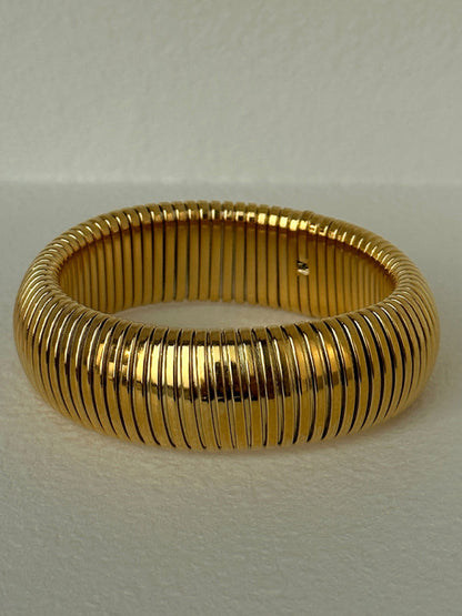 Titanium Steel Vintage Stretch Gypsy Polished Bracelet - Hiccupzz