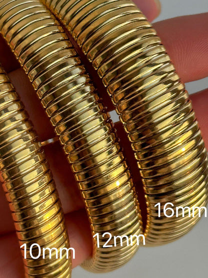 Titanium Steel Vintage Stretch Gypsy Polished Bracelet - Hiccupzz
