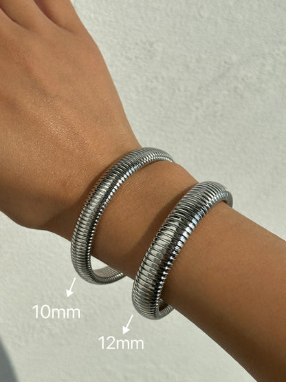 Titanium Steel Vintage Stretch Gypsy Polished Bracelet - Hiccupzz