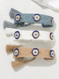 New metal devil's eye ethnic bracelet hand-woven diy bracelet jewelry (1 pack)