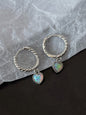 New love pendant twist earrings, elegant, compact and fashionable earrings - Hiccupzz