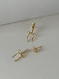 New 925 silver needle bow ribbon cute new earrings - Hiccupzz