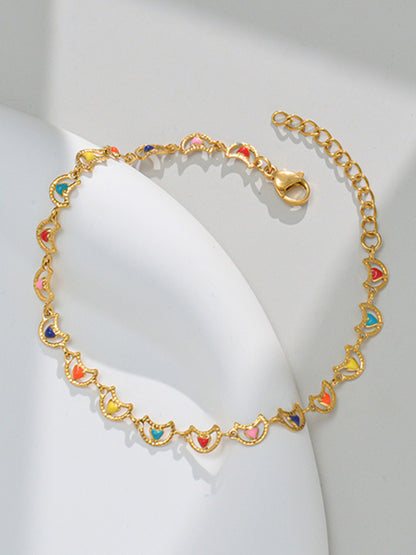 women's cute oil dripping love bracelet
