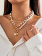 Baroque shaped pearl necklace creative irregular chain clavicle necklace - Hiccupzz