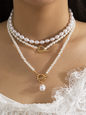 Baroque shaped pearl necklace creative irregular chain clavicle necklace - Hiccupzz