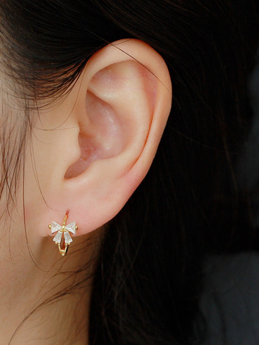 Women's Exquisite and Cute Bow Heart Shape Earrings - Hiccupzz