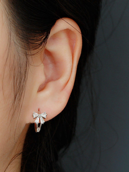 Women's Exquisite and Cute Bow Heart Shape Earrings - Hiccupzz