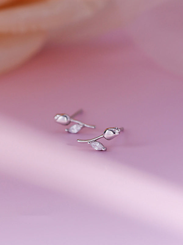 New flower earrings, personalized and elegant tulip earrings - Hiccupzz