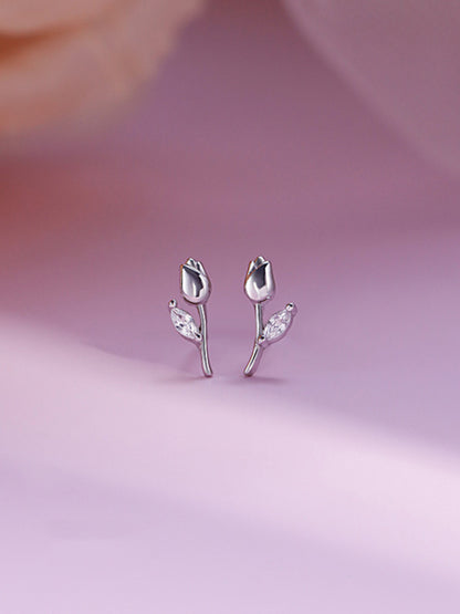 New flower earrings, personalized and elegant tulip earrings - Hiccupzz