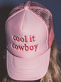 Cool It Cowboy Letter Sponge Mesh Cap Casual Peaked Cap Sun Protection Baseball Cap