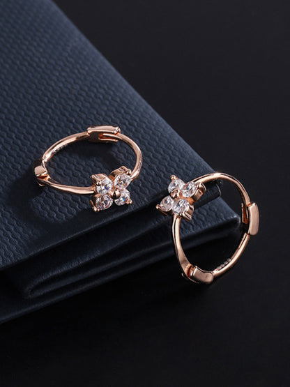 New four-leaf clover flower earrings - Hiccupzz
