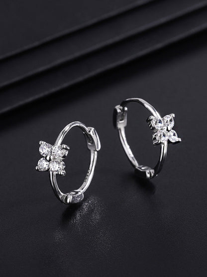 New four-leaf clover flower earrings - Hiccupzz