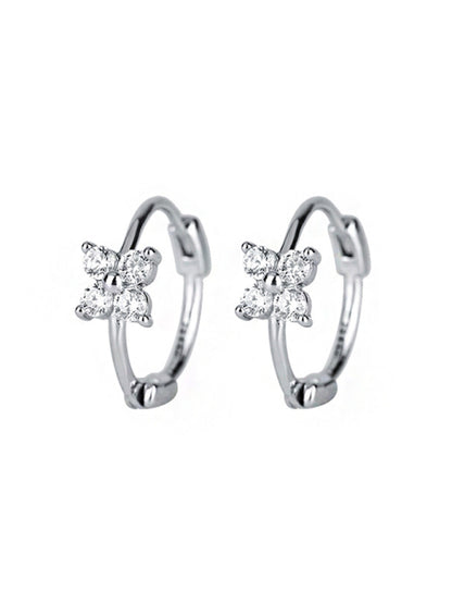 New four-leaf clover flower earrings - Hiccupzz