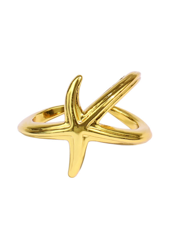 New fashionable and simple starfish niche design index finger ring - Hiccupzz
