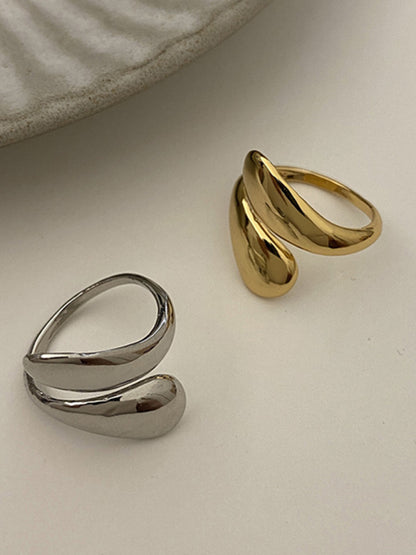 Personalized simple double-headed irregular drop-shaped opening index finger bracelet - Hiccupzz