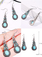 Bohemian vintage ethnic turquoise earring set - Hiccupzz