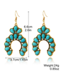 Bohemian vintage ethnic turquoise earring set - Hiccupzz