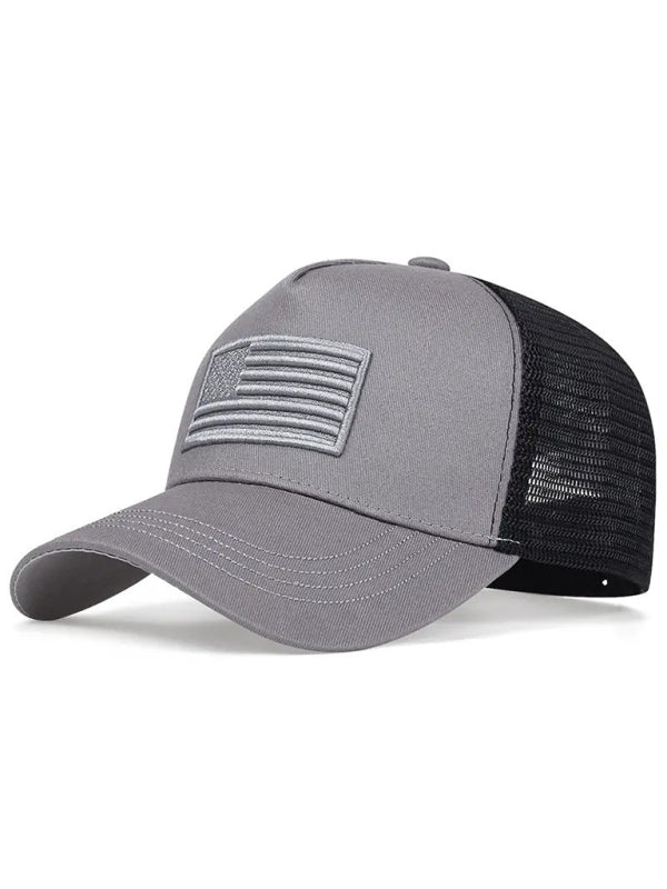 New American Flag Camouflage/Solid Color Baseball Cap - Hiccupzz