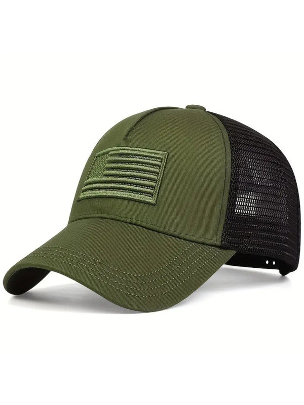 New American Flag Camouflage/Solid Color Baseball Cap - Hiccupzz