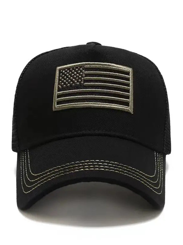 New American Flag Camouflage/Solid Color Baseball Cap - Hiccupzz