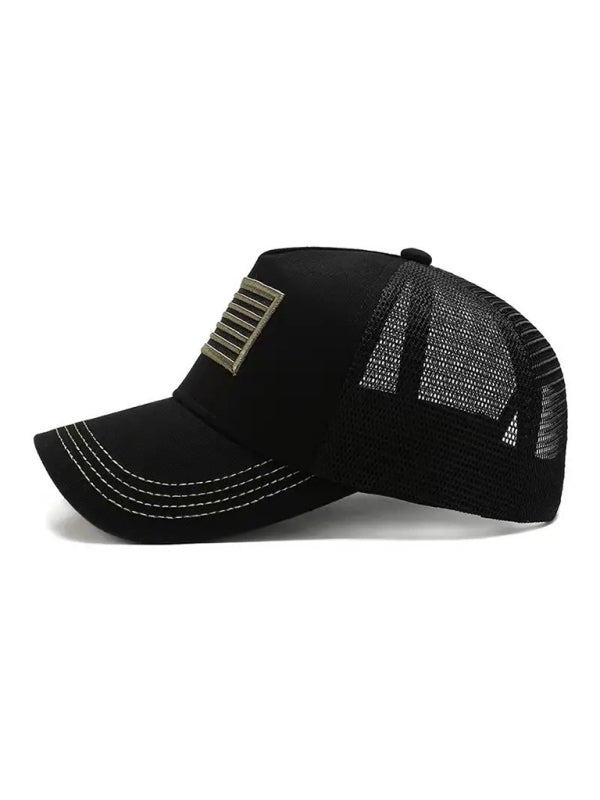 New American Flag Camouflage/Solid Color Baseball Cap - Hiccupzz