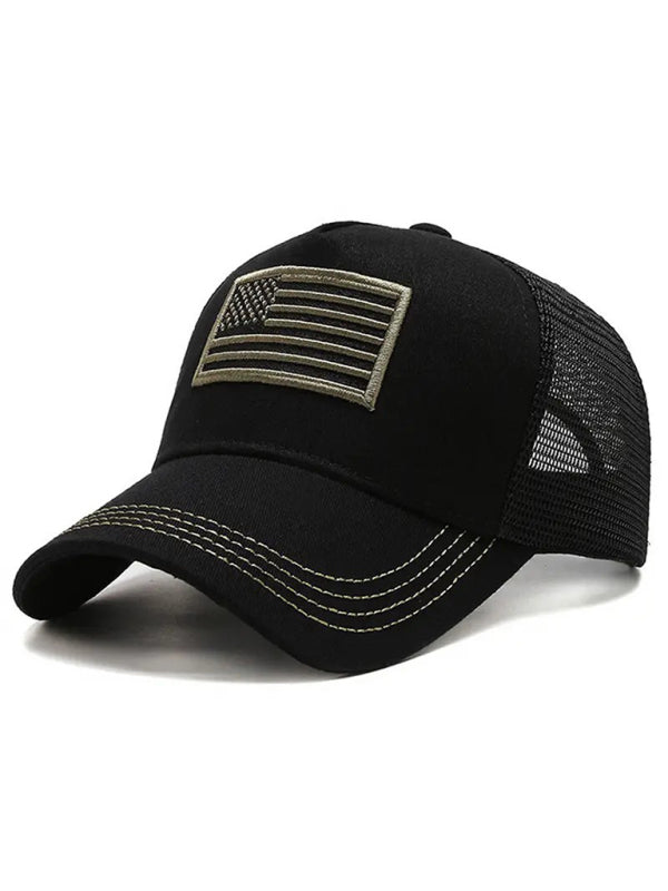 New American Flag Camouflage/Solid Color Baseball Cap - Hiccupzz