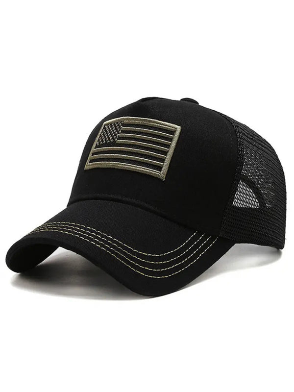 New American Flag Camouflage/Solid Color Baseball Cap - Hiccupzz
