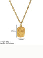 Fashionable and versatile heart-shaped textured pendant necklace - Hiccupzz